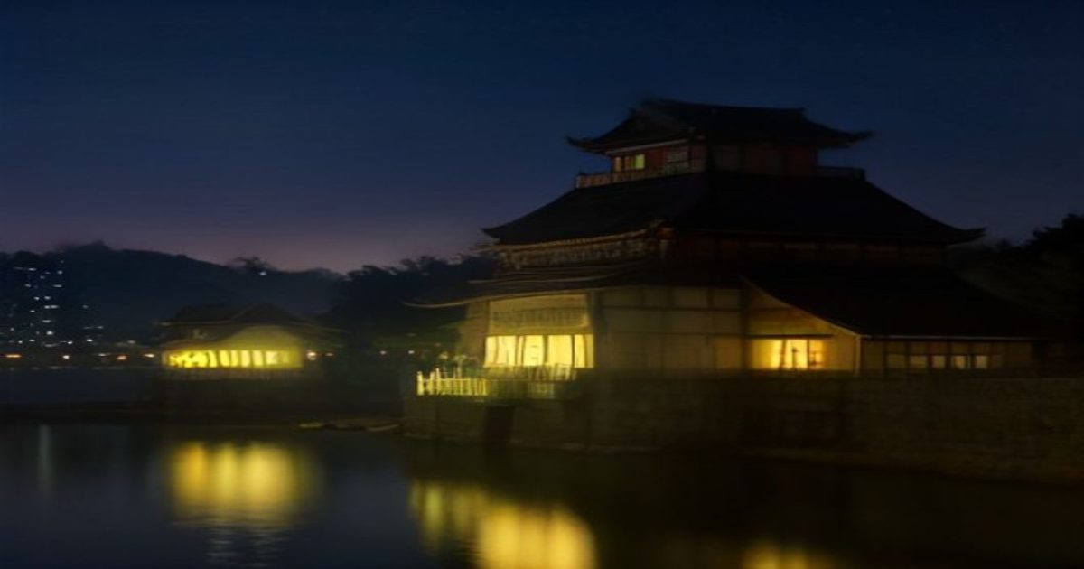 城市夜景中的人群剪影，上方浮现着各种热搜关键词的气泡